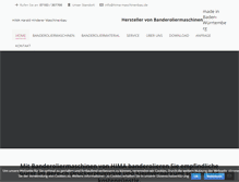 Tablet Screenshot of hima-maschinenbau.de